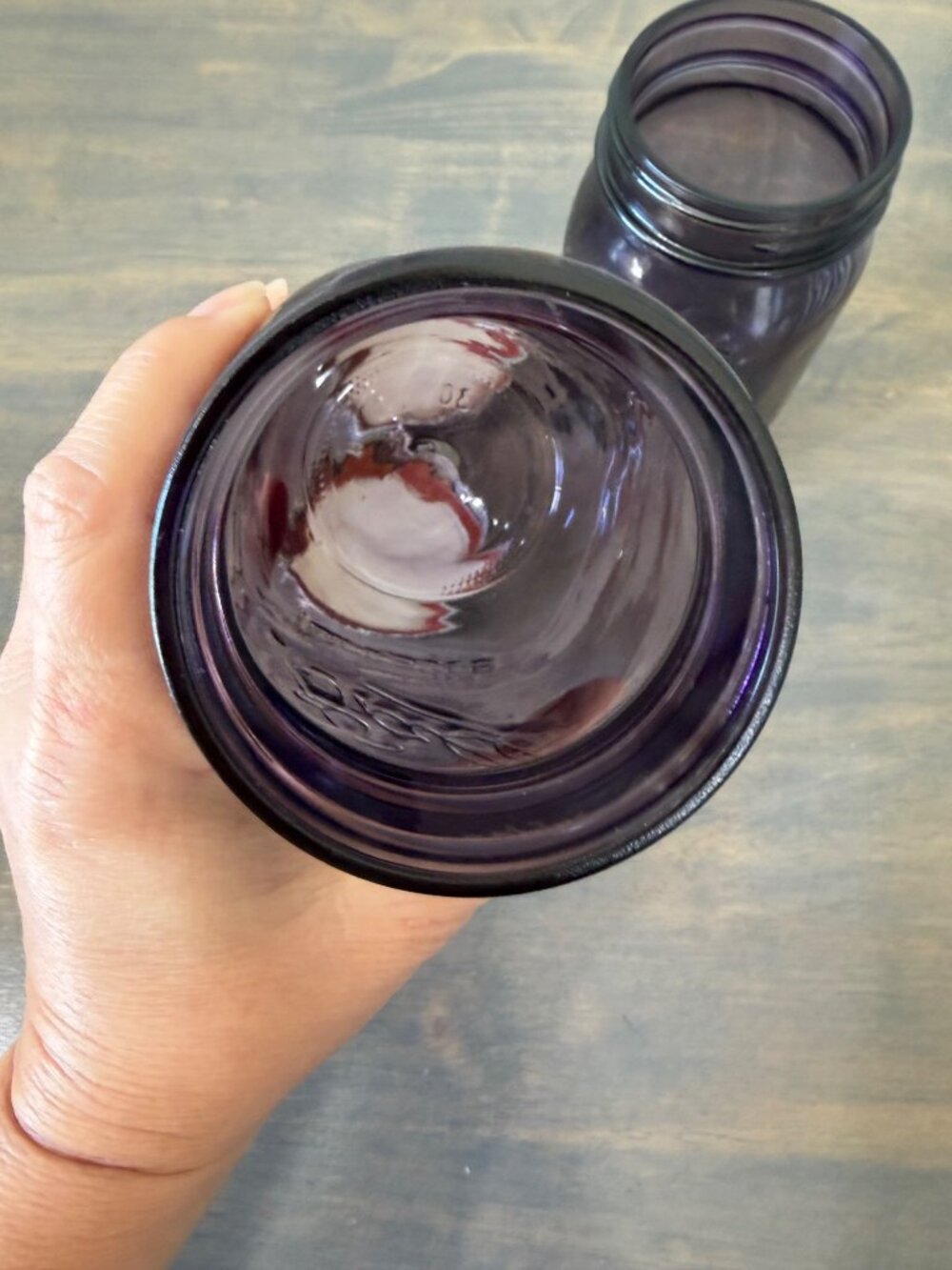 2 Ball Mason Jar Purple Improved 16 oz Jars With Lids American Heritage Collecti - Picture 8 of 10